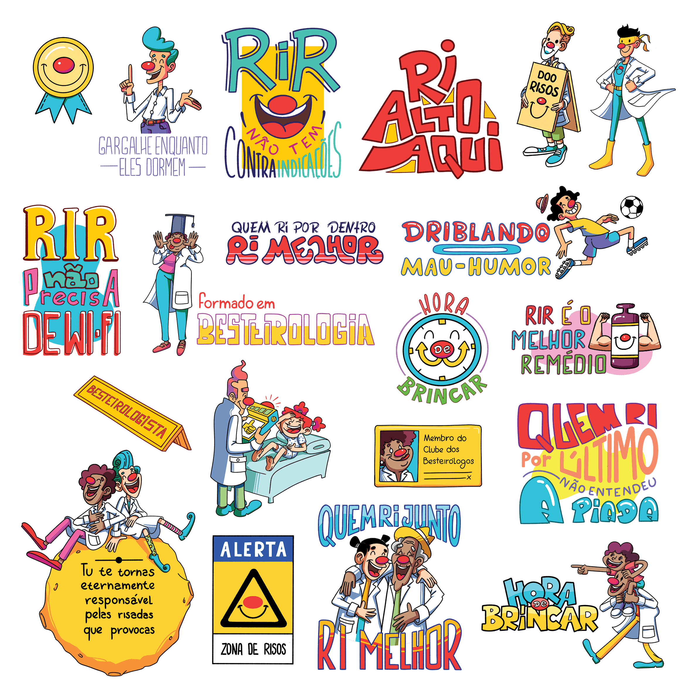 adesivos doutores da alegria